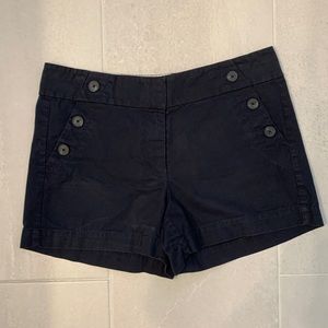 Ann Taylor Loft navy cotton shorts size 6